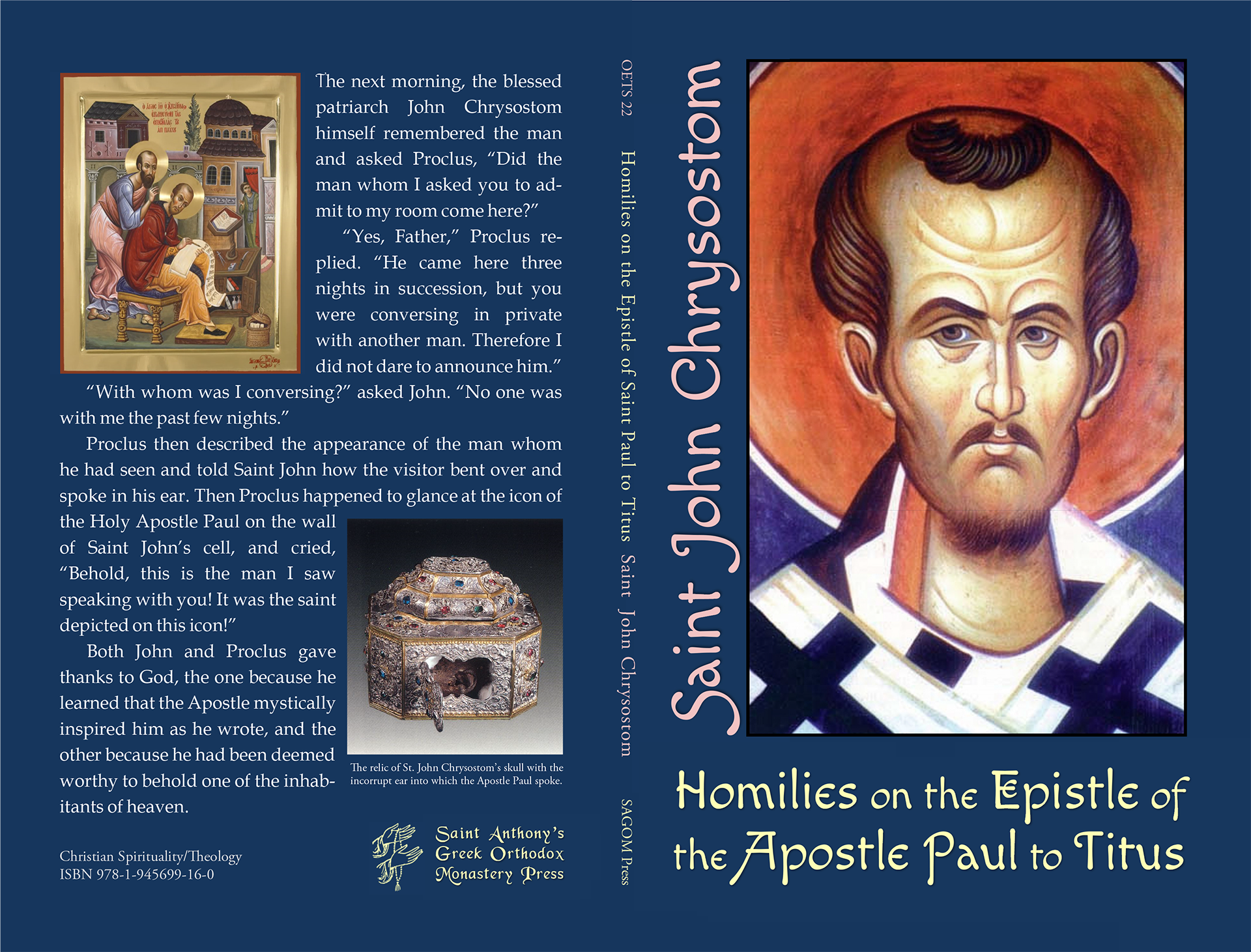 Homilies on the Epistle of the Apostle Paul to Titus – St. Anthony's ...