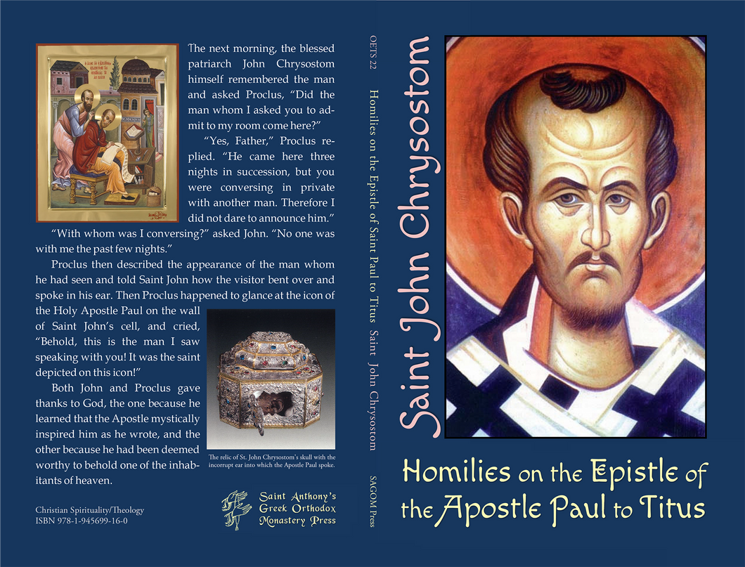 Homilies on the Epistle of the Apostle Paul to Titus